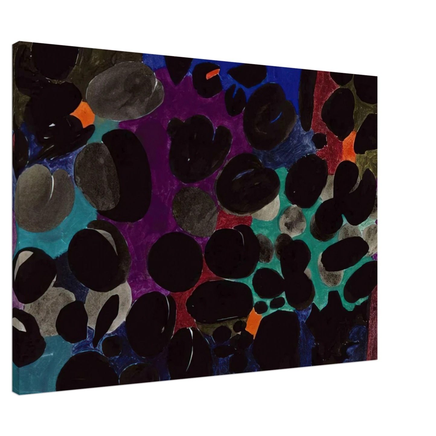 Johannes Itten - Plumen - 1957 Canvas - 20x30 cm / 8x12 inches-canvas