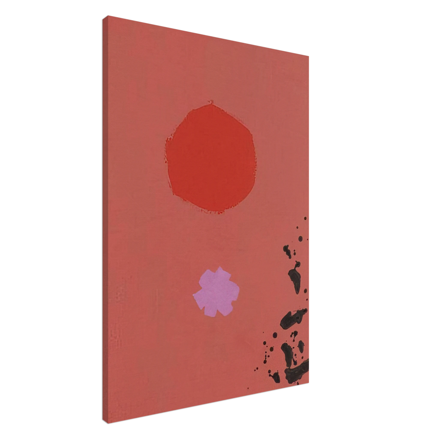 Adolph Gottlieb - Orange and Lavender No. 72 - 1970 Canvas - 20x30 cm / 8x12 inches-canvas