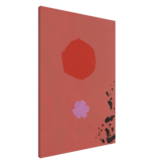 Adolph Gottlieb - Orange and Lavender No. 72 - 1970 Canvas - 20x30 cm / 8x12 inches-canvas