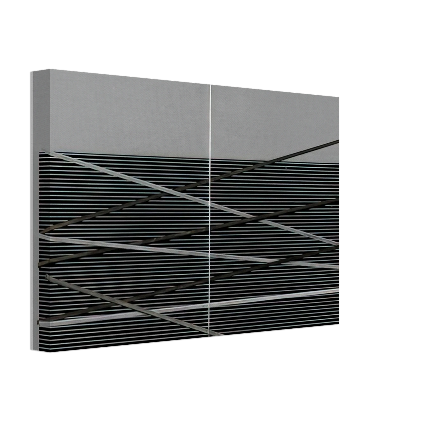 Jesus Rafael Soto - VIBRATIONS M TALLIQUES 1969 Canvas - 70x100 cm / 28x40 inches-canvas