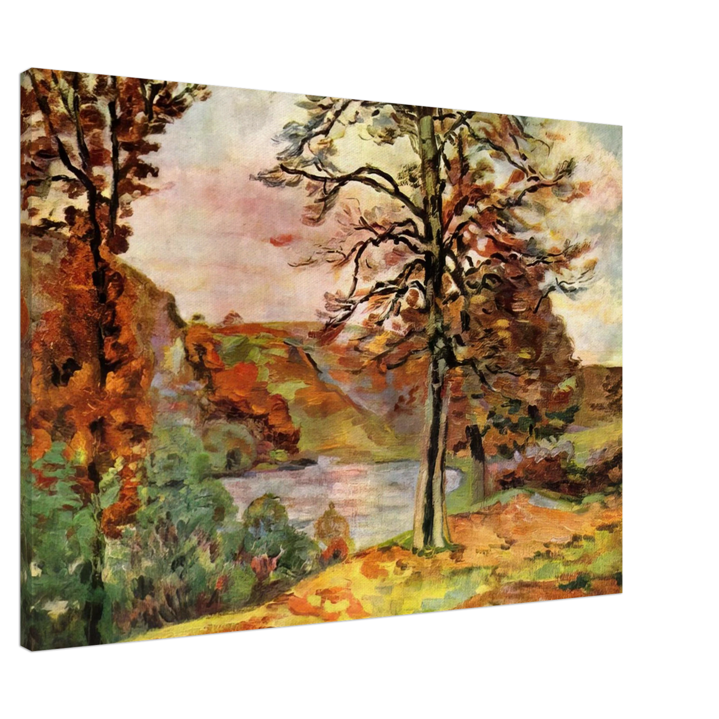 Armand Guillaumin - Landscape - 1870 Canvas - 20x30 cm / 8x12 inches-canvas
