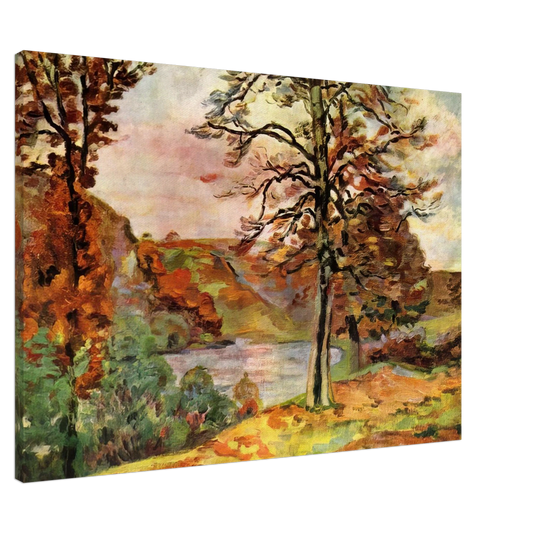 Armand Guillaumin - Landscape - 1870 Canvas - 20x30 cm / 8x12 inches-canvas