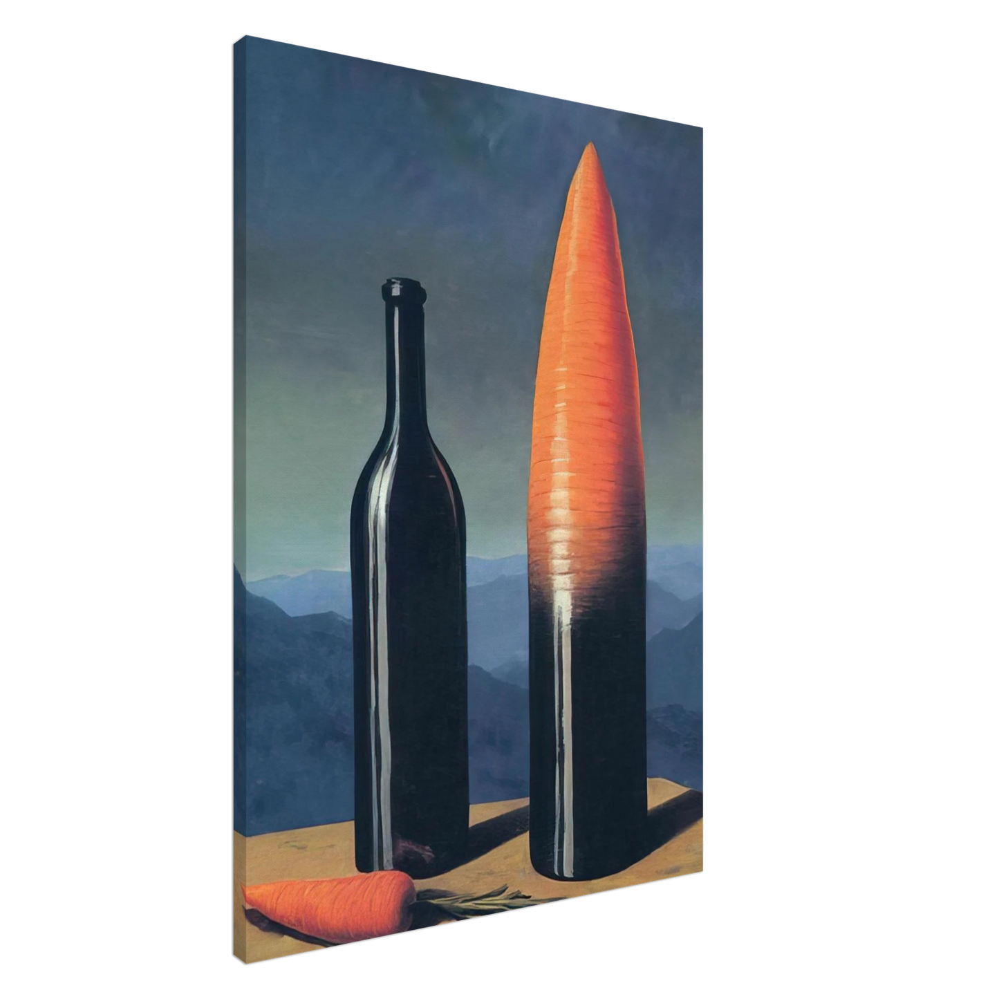 Rene Magritte - THE EXPLANATION 1952 Canvas - 20x30 cm / 8x12 inches-canvas