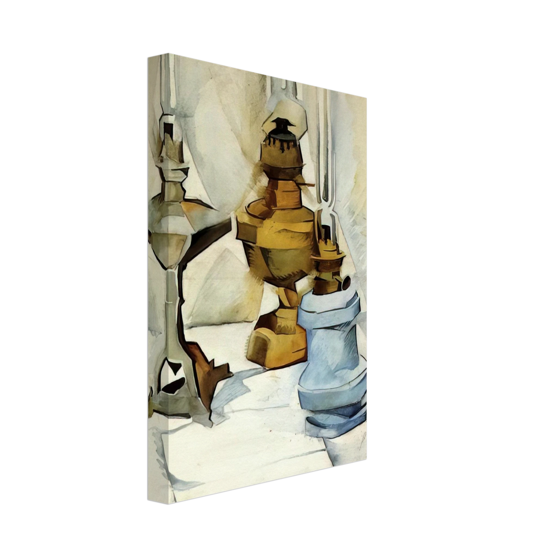 Juan Gris - THREE LAMPS 1911 Canvas - 40x60 cm / 16x24 inches-canvas
