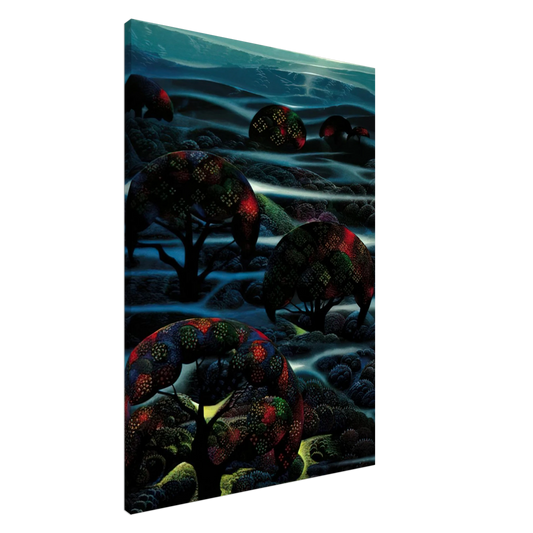 Eyvind Earle - Garden of Dreams Canvas - 20x30 cm / 8x12 inches-canvas