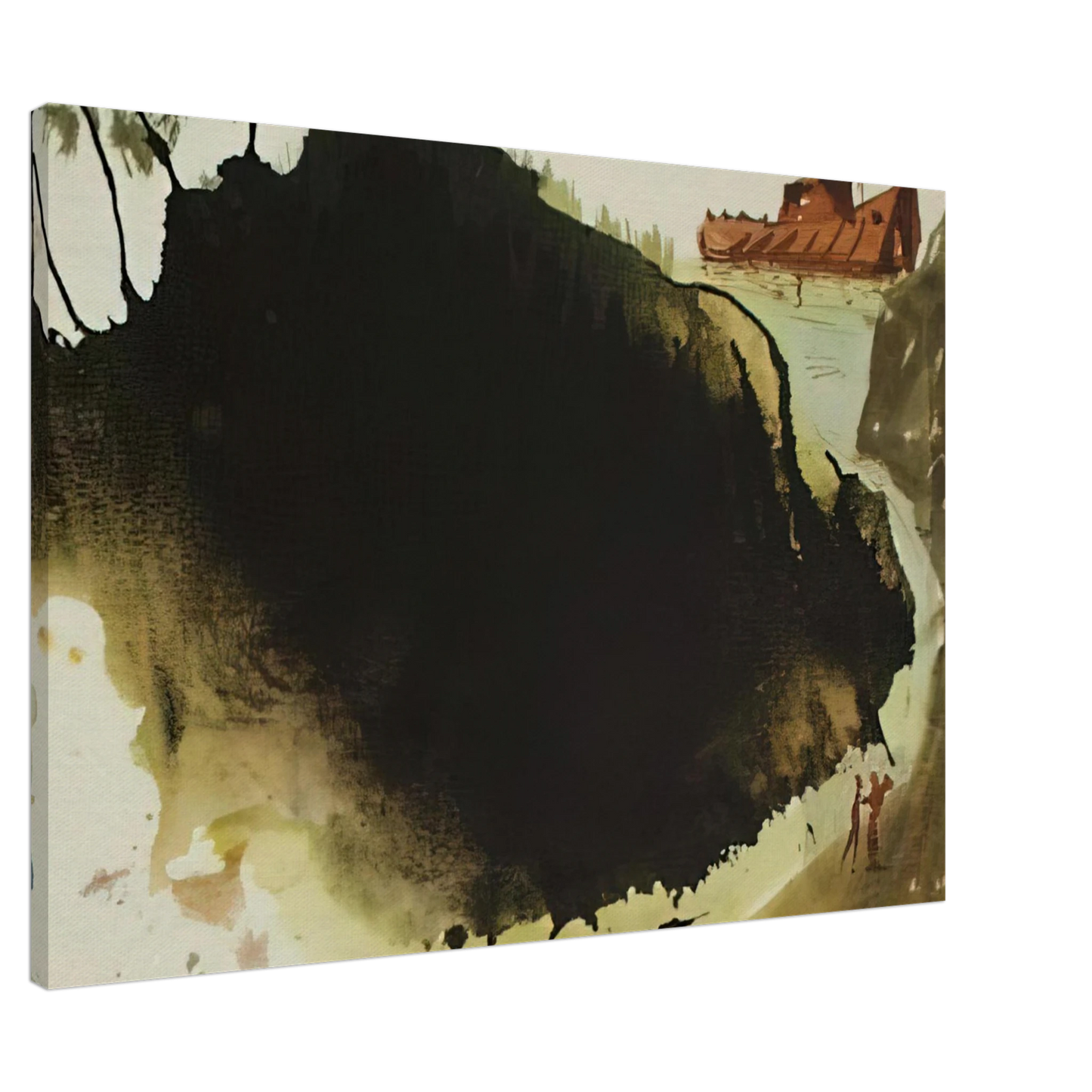 Salvador Dali - AQUAE DILUVII SUPER TERRAM GENESIS 6 17 1967 Canvas - 20x30 cm / 8x12 inches-canvas