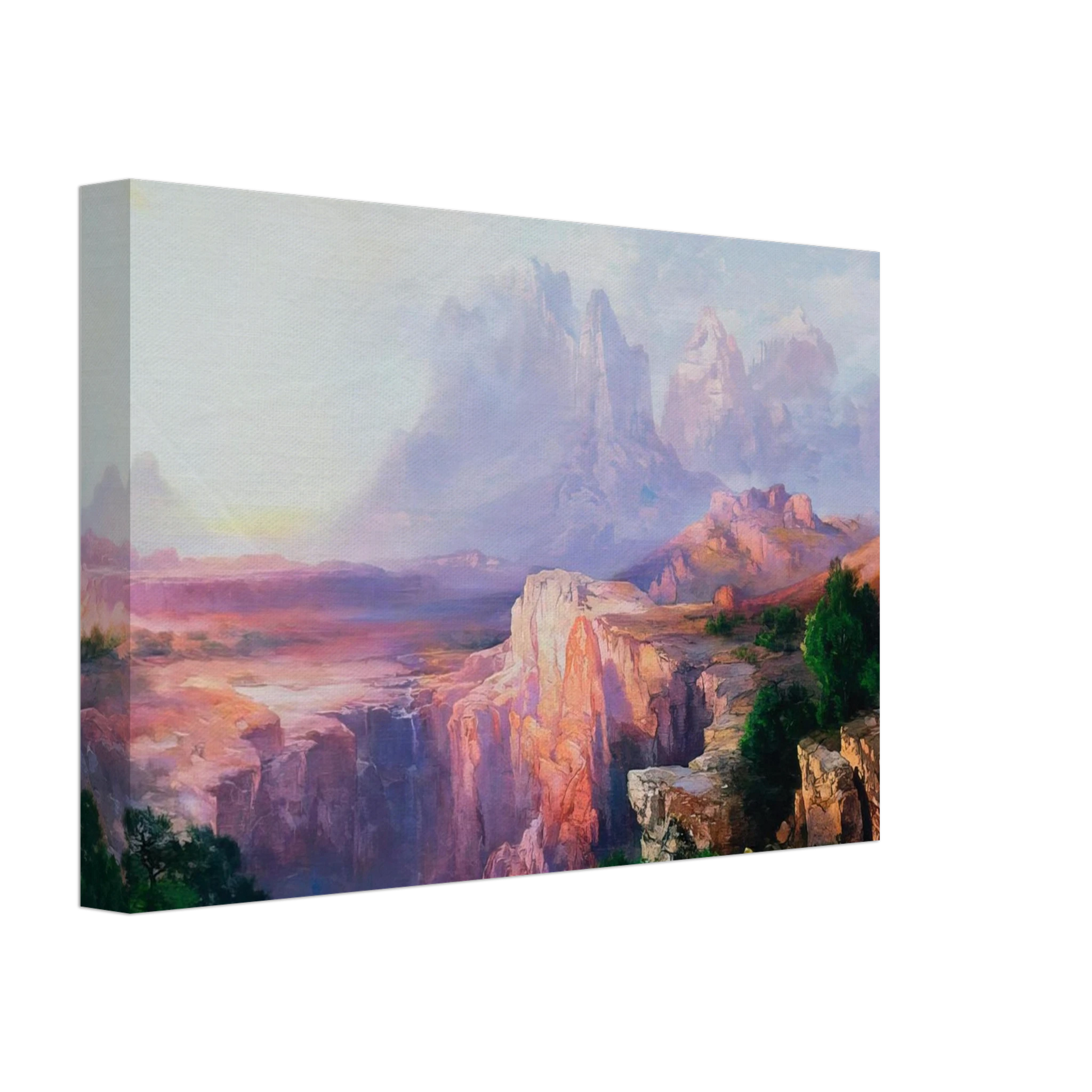 Thomas Moran - Rock Towers of the Rio Virgin Canvas - 40x60 cm / 16x24 inches-canvas