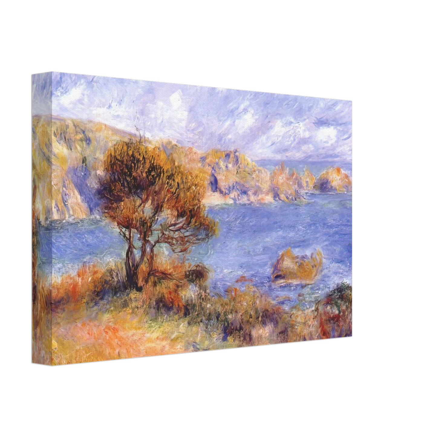 Pierre-Auguste Renoir - View at guernsey Canvas - 40x60 cm / 16x24 inches-canvas