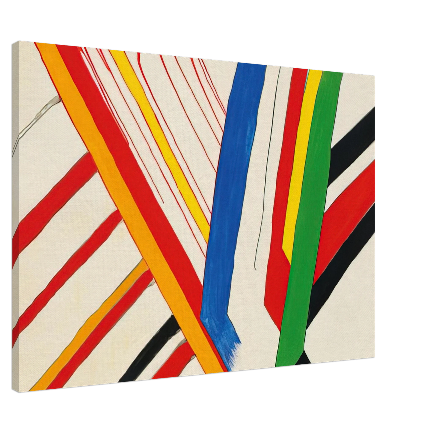 Alexander Calder - THE GREEN STRIPE 1963 Canvas - 20x30 cm / 8x12 inches-canvas