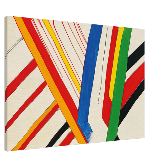 Alexander Calder - THE GREEN STRIPE 1963 Canvas - 20x30 cm / 8x12 inches-canvas