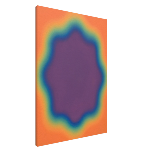 Wojciech Fangor - M-39 - 1969 Canvas - 20x30 cm / 8x12 inches-canvas