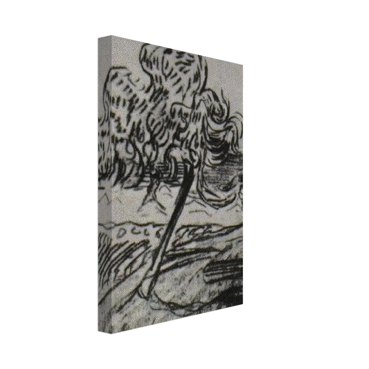 Vincent van Gogh - Study of a Fruit Tree Canvas - 70x100 cm / 28x40 inches-canvas