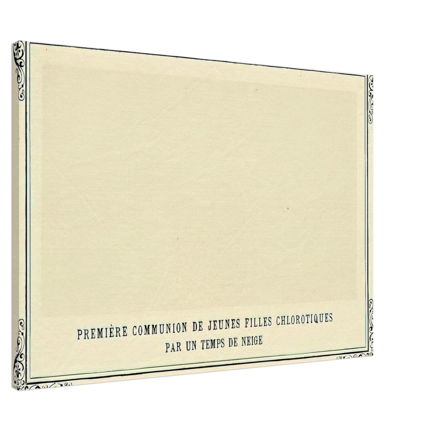 Alphonse Allais - First Communion of Anaemic Young Girls in the Snow Canvas - 20x30 cm / 8x12 inches-canvas