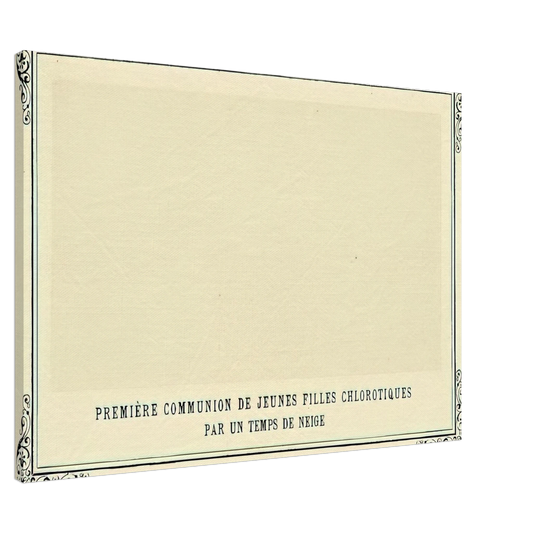 Alphonse Allais - First Communion of Anaemic Young Girls in the Snow Canvas - 20x30 cm / 8x12 inches-canvas