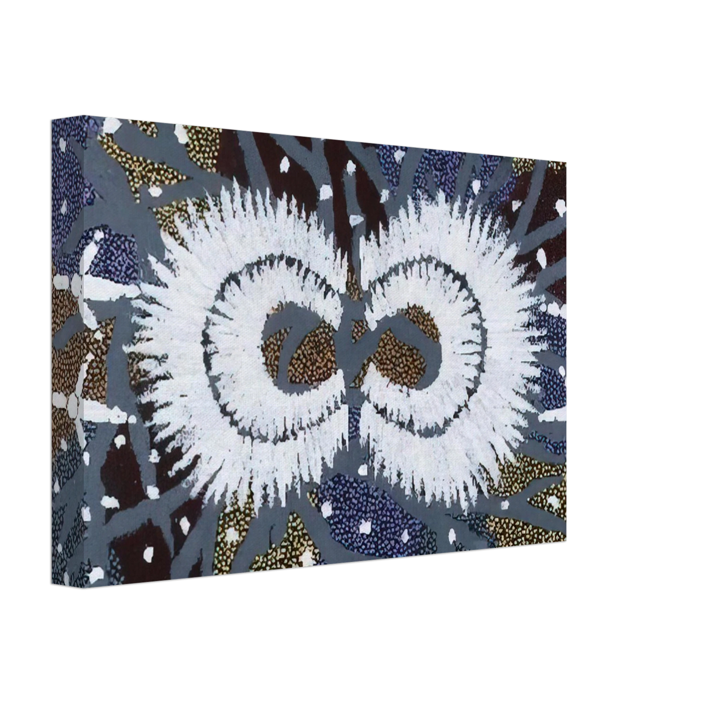 Clifford Possum Tjapaltjarri - Eagle Dreaming - 1999 Canvas - 40x60 cm / 16x24 inches-canvas