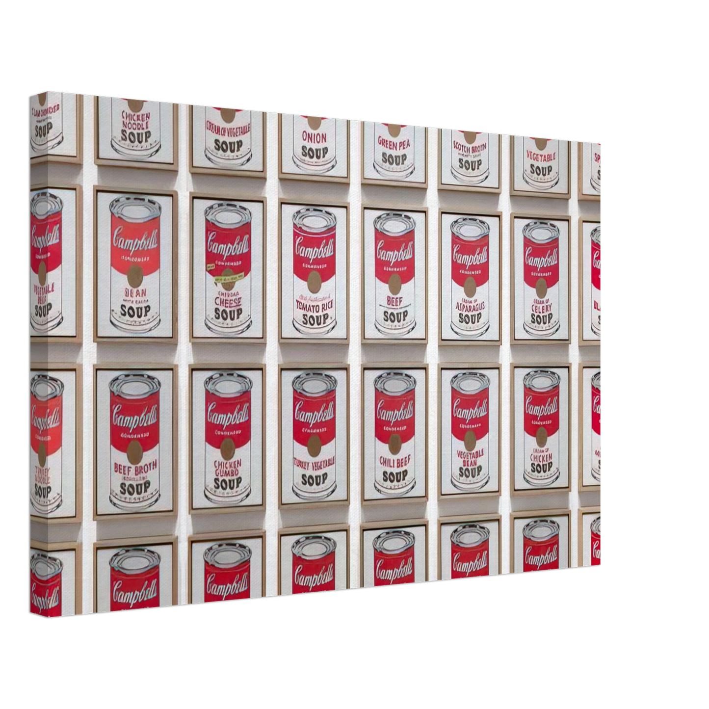 Andy Warhol - Campbell's Soup Cans Canvas - 40x60 cm / 16x24 inches-canvas