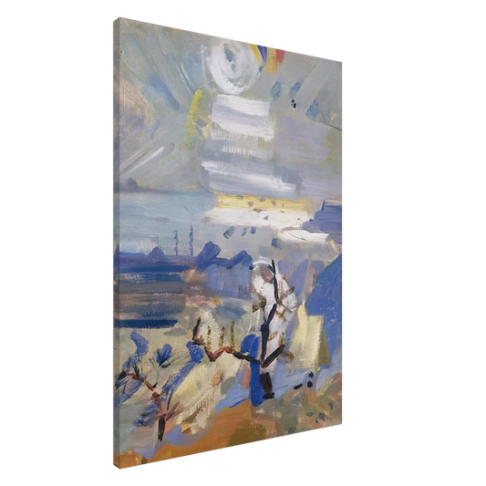 John Marin - Weehawken Sequence, No. 30 - 1916 Canvas - 20x30 cm / 8x12 inches-canvas