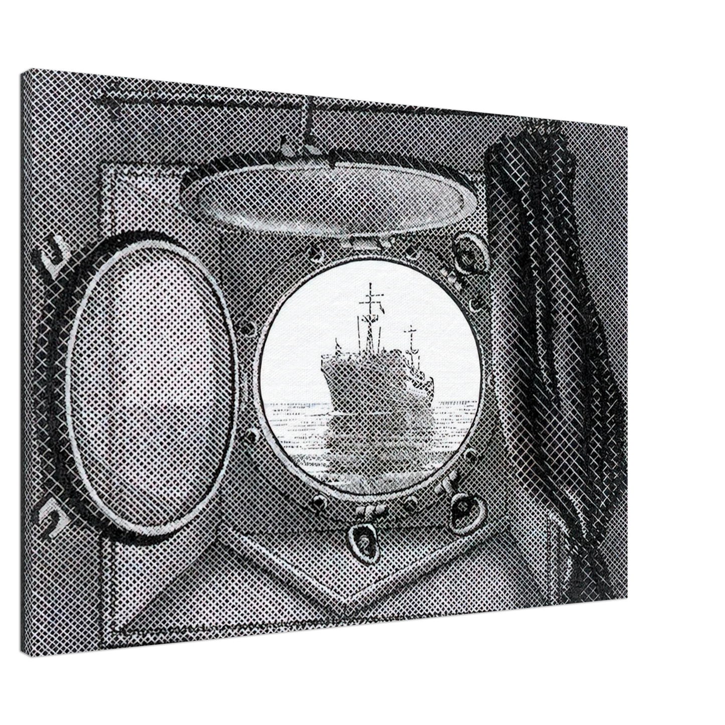 MC Escher - PORTHOLE Canvas - 20x30 cm / 8x12 inches-canvas