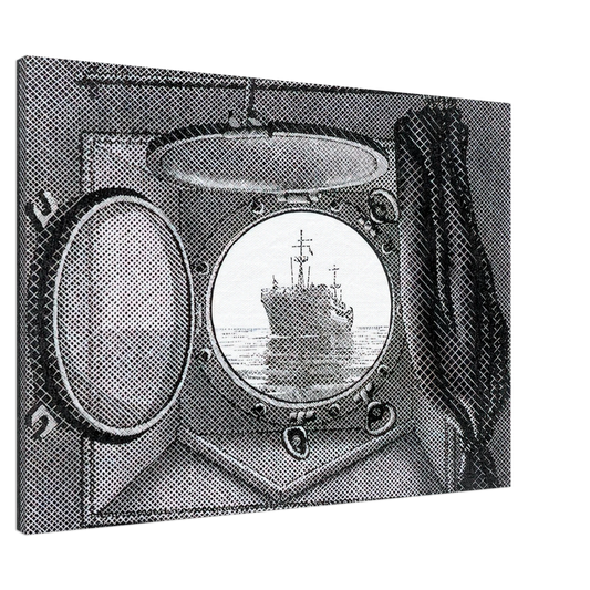 MC Escher - PORTHOLE Canvas - 20x30 cm / 8x12 inches-canvas