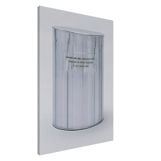 Piero Manzoni - Line 1000 Meters Long - 1961 Canvas - 20x30 cm / 8x12 inches-canvas