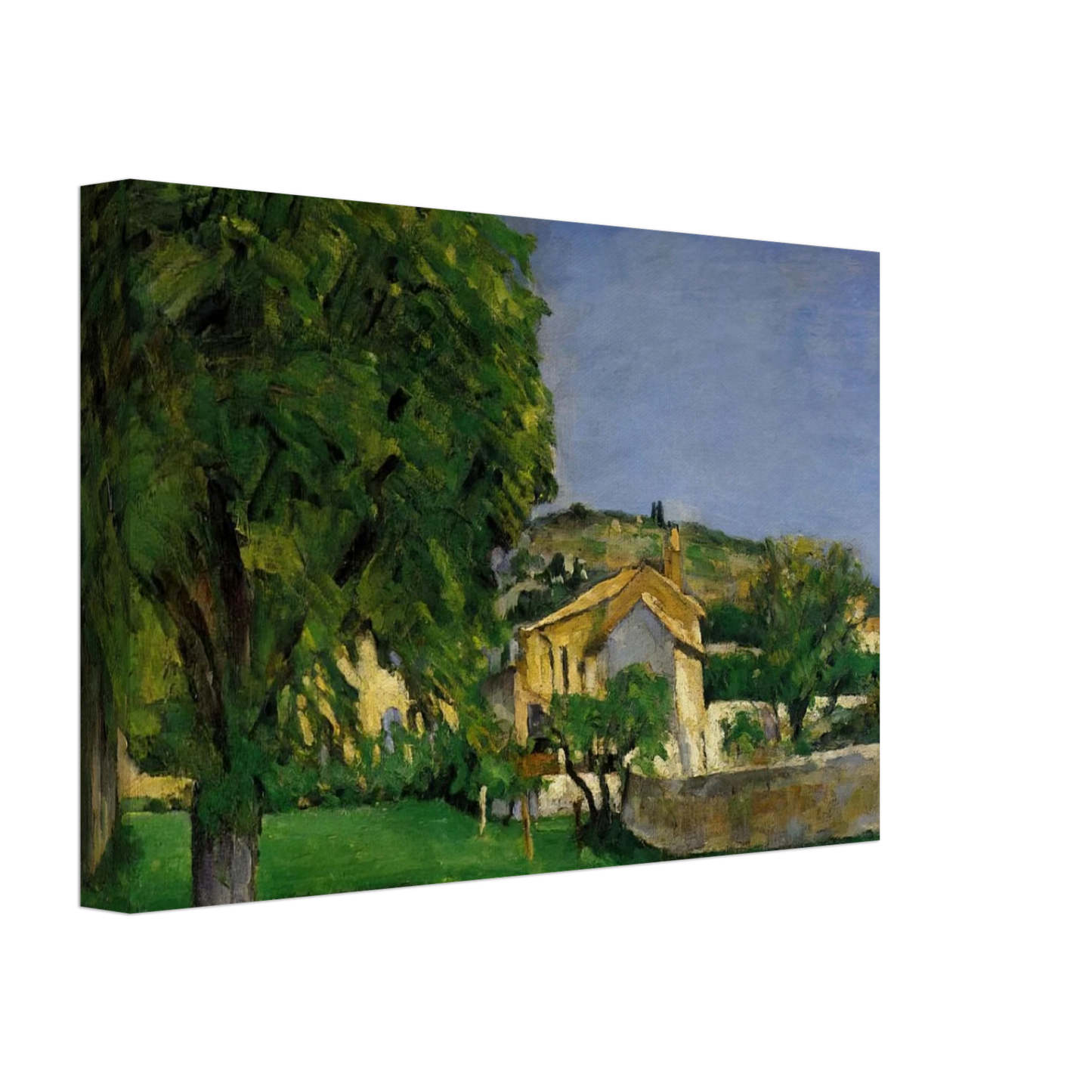 Paul Cezanne - Chestnut Trees and Farmstead of Jas de Bouffin Canvas - 40x60 cm / 16x24 inches-canvas