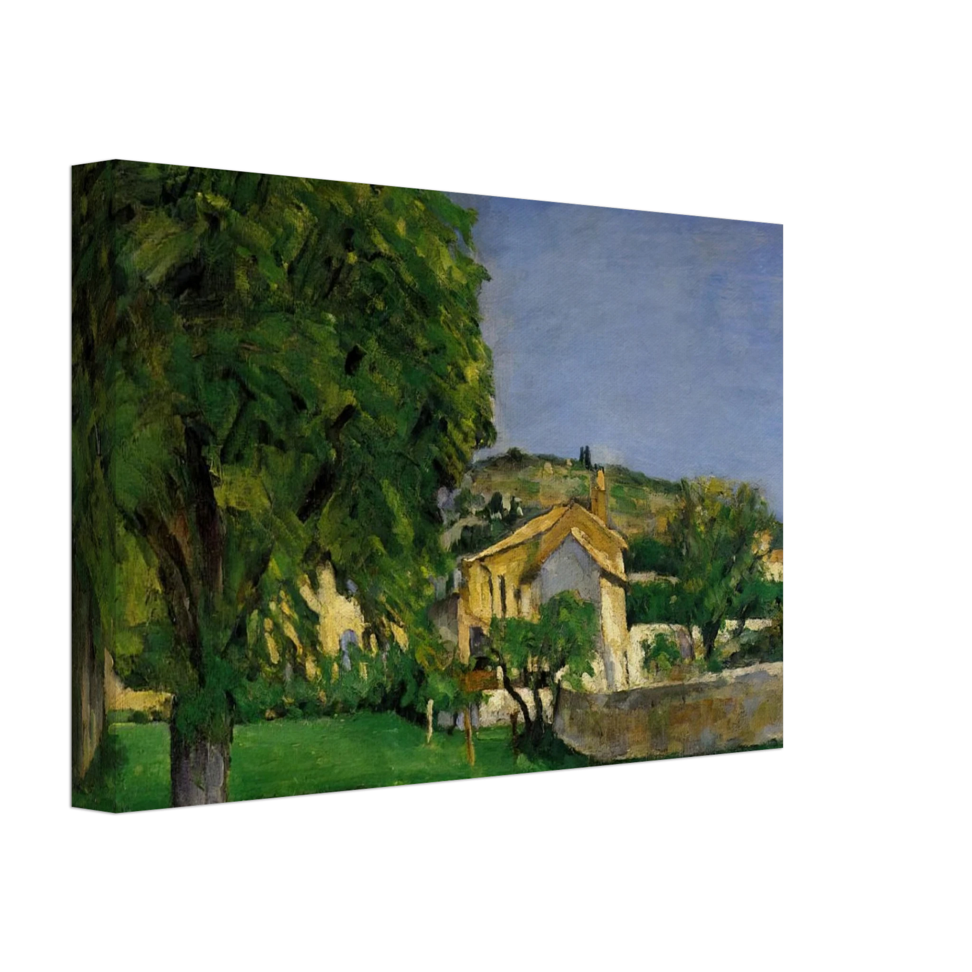 Paul Cezanne - Chestnut Trees and Farmstead of Jas de Bouffin Canvas - 40x60 cm / 16x24 inches-canvas