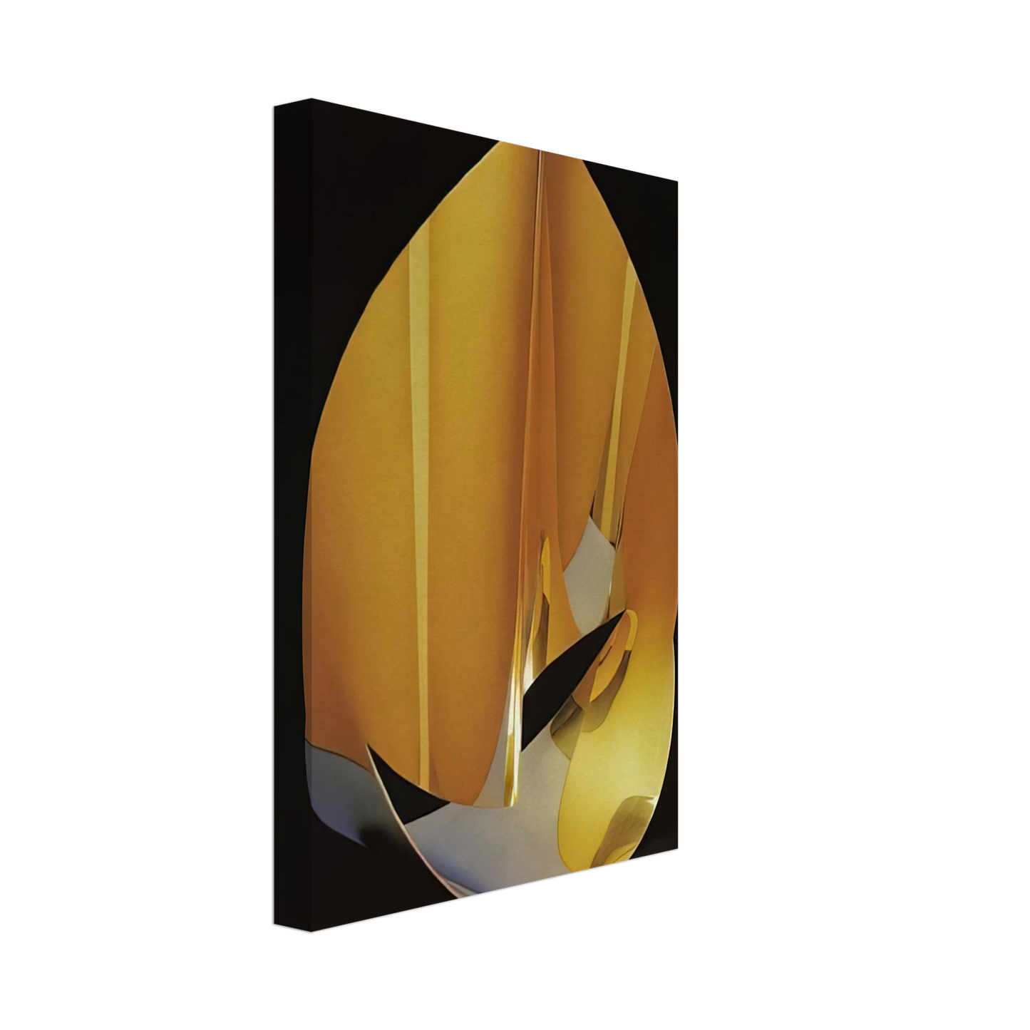 Max Bill - Area of a pentagon in space with plain circumference - 1977 Canvas - 70x100 cm / 28x40 inches-canvas