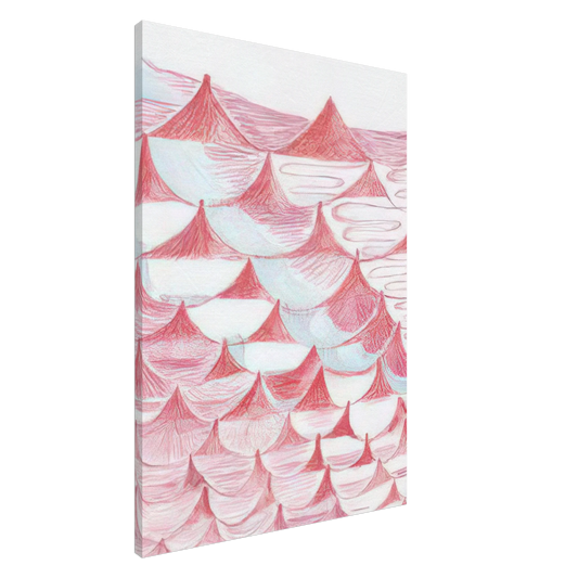 Louise Bourgeois - UNTITLED 1995 5 Canvas - 20x30 cm / 8x12 inches-canvas