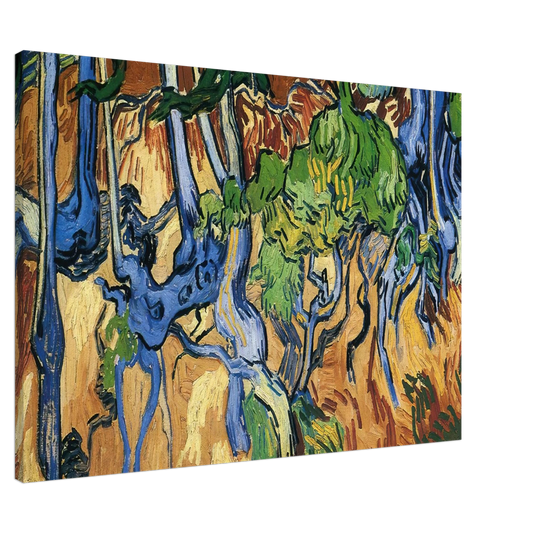Vincent van Gogh - Tree roots Canvas - 20x30 cm / 8x12 inches-canvas