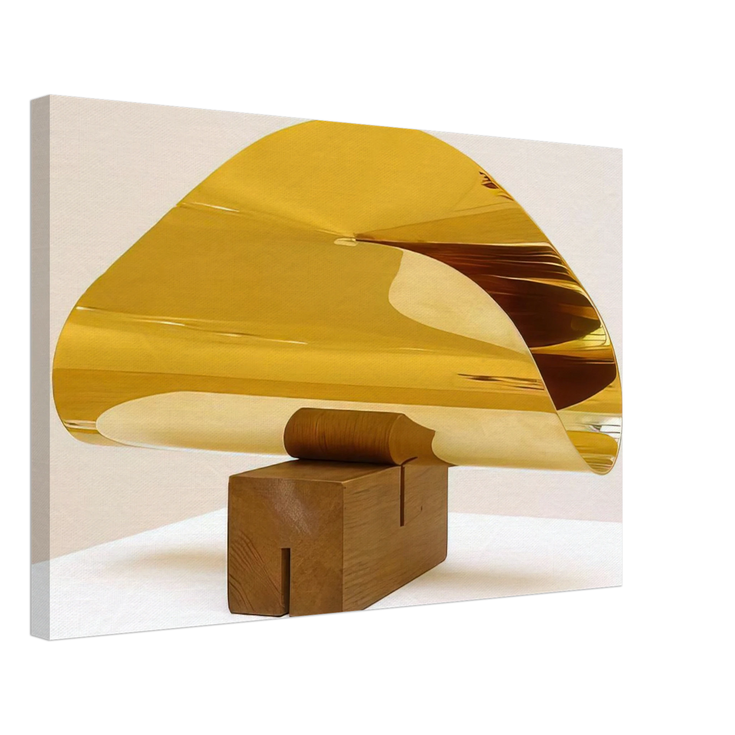 Max Bill - Flache im Raum von einer Linie begrenzt - 1952 Canvas - 40x60 cm / 16x24 inches-canvas