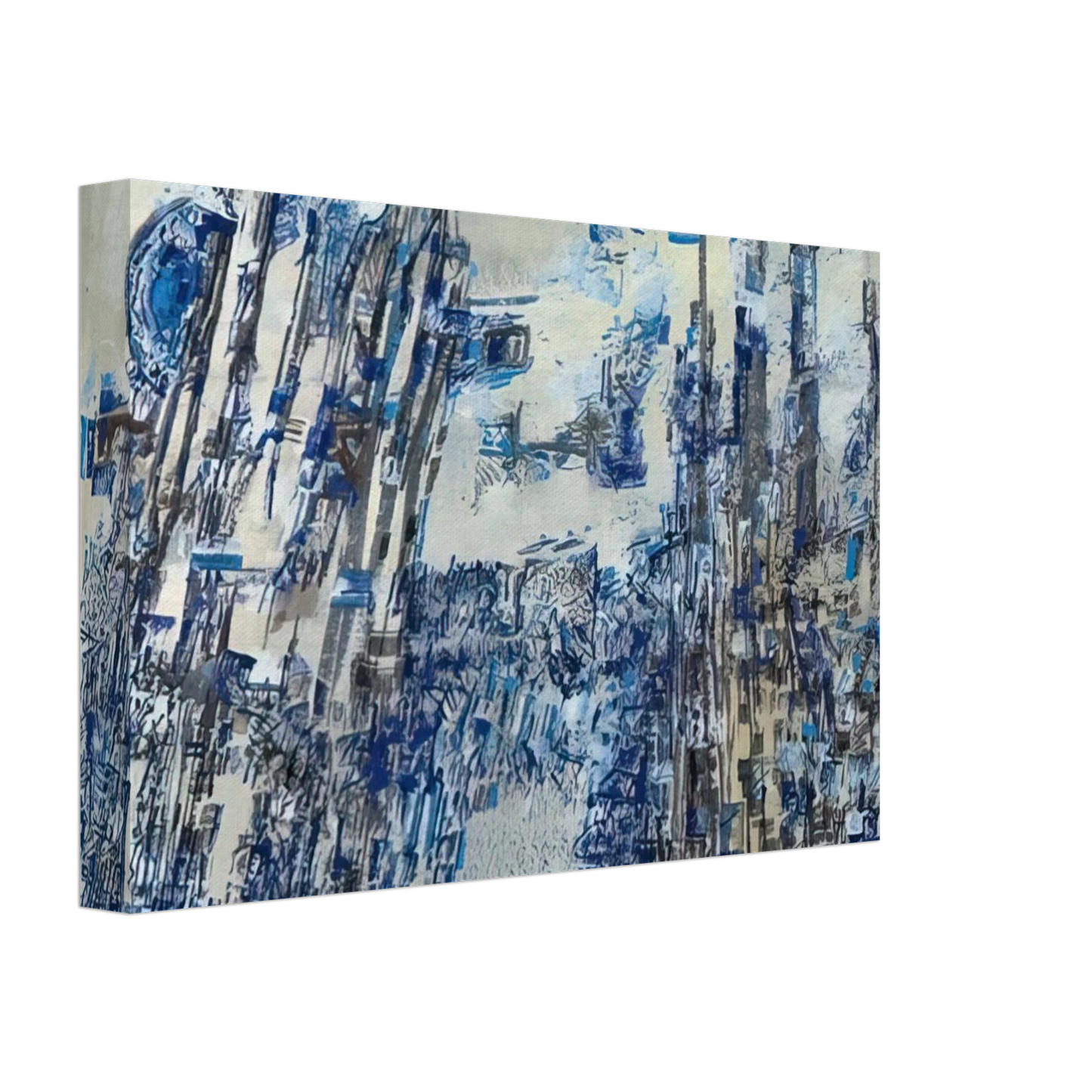 Maria Helena Vieira da Silva - L'invasion - Tachisme Canvas - 70x100 cm / 28x40 inches-canvas