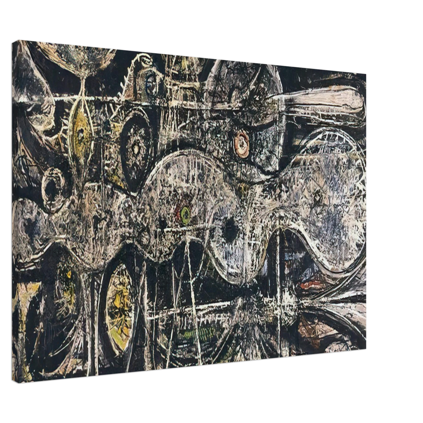 Richard Pousette-Dart - Undulation Canvas - 20x30 cm / 8x12 inches-canvas