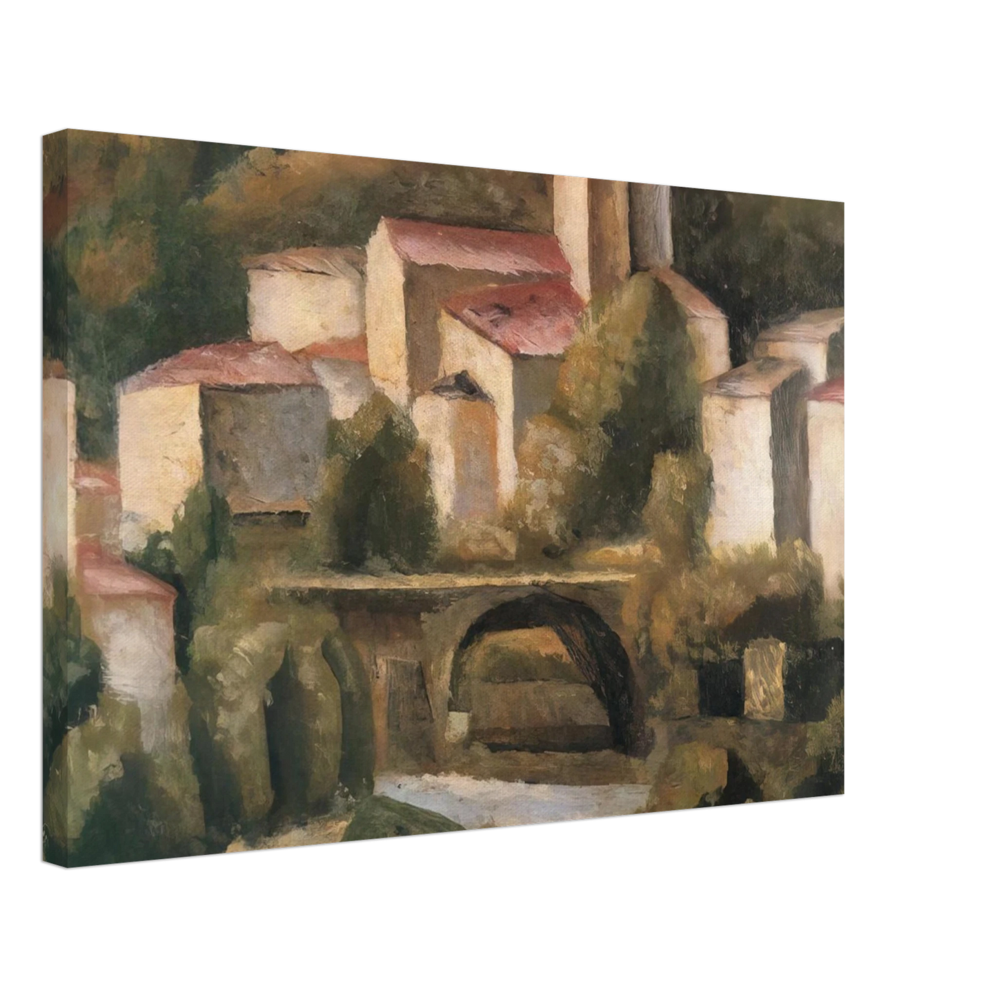 Carlo Carra - SAN GIACOMO DI VARALLO 1924 Canvas - 70x100 cm / 28x40 inches-canvas