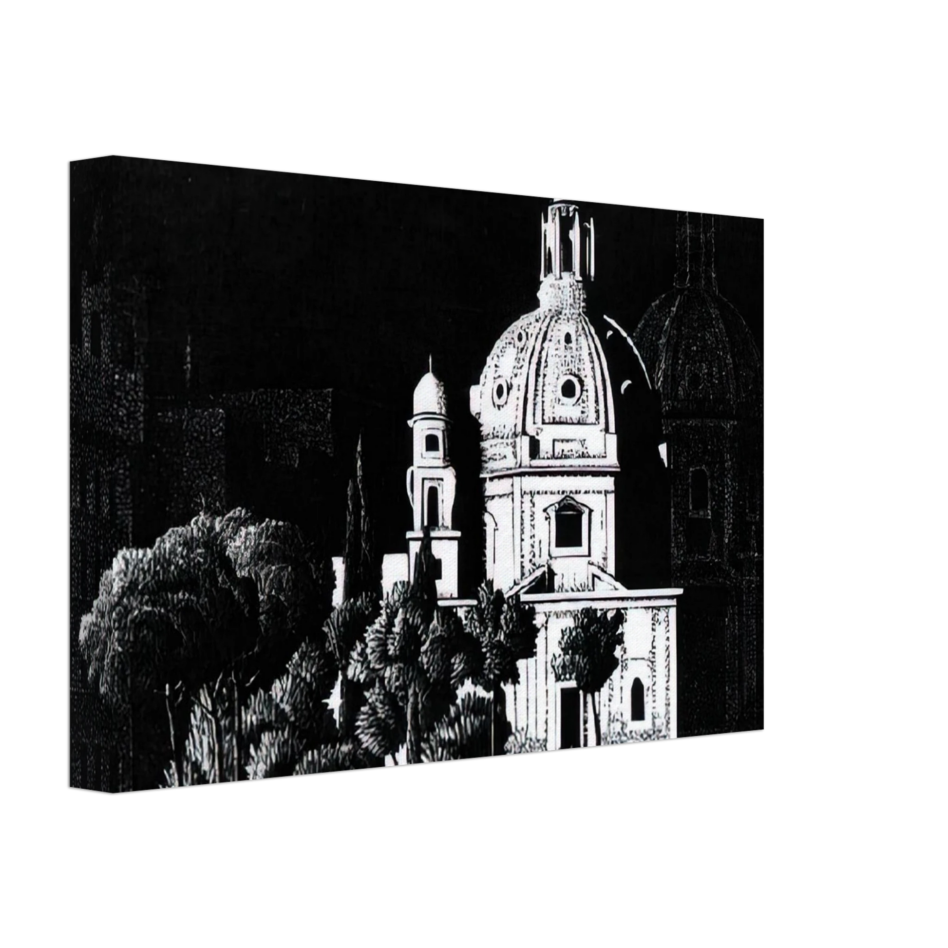 MC Escher - NOCTURNAL ROME 1 Canvas - 40x60 cm / 16x24 inches-canvas