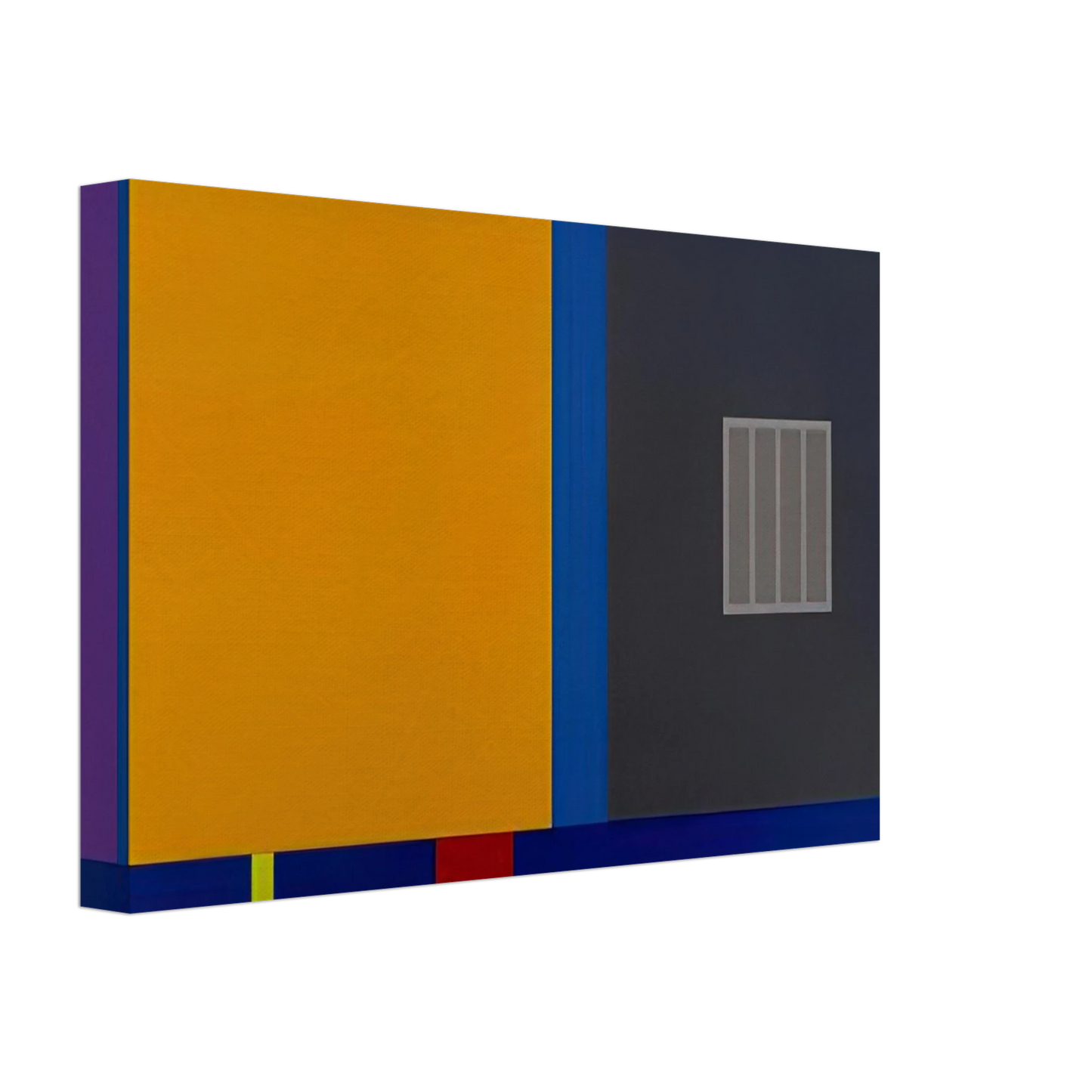 Peter Halley - A Perfect World - 1993 Canvas - 40x60 cm / 16x24 inches-canvas