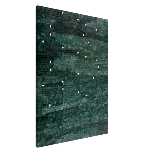 Alighiero Boetti - CINQUE PER CINQUE VENTICINQUE 1983 Canvas - 20x30 cm / 8x12 inches-canvas