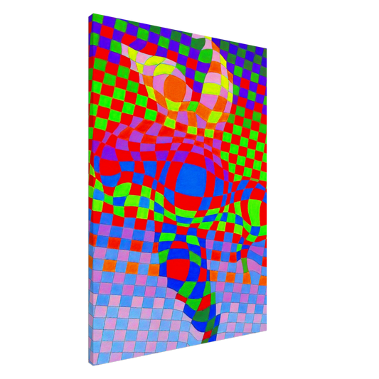 Victor Vasarely - Harlequin Canvas - 20x30 cm / 8x12 inches-canvas