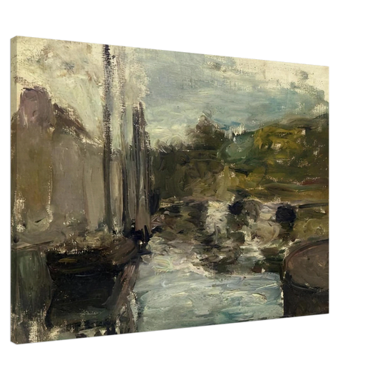 Henri Matisse - BRITTANY ALSO KNOWN AS BOAT 1896 Canvas - 20x30 cm / 8x12 inches-canvas