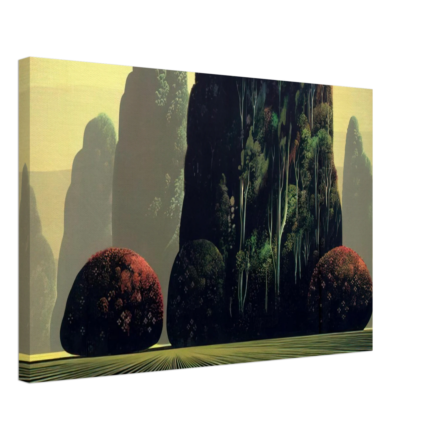 Eyvind Earle - Autumn Eucalyptus Canvas - 40x60 cm / 16x24 inches-canvas