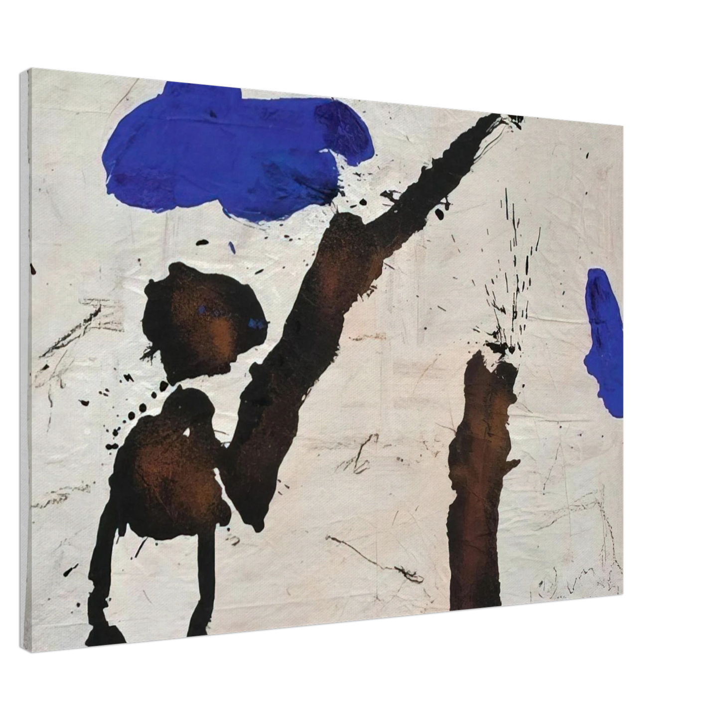 Emil Schumacher - Gc-17 - 1990 Canvas - 20x30 cm / 8x12 inches-canvas