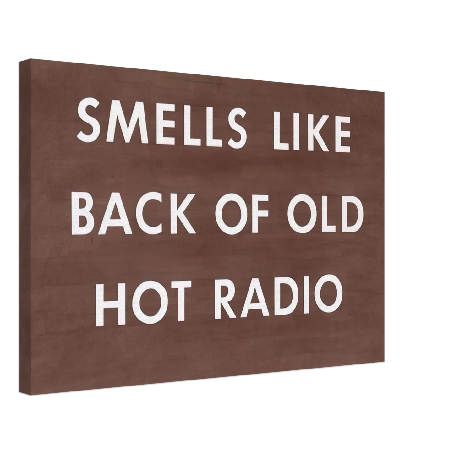 Edward Ruscha - SMELLS LIKE BACK OF OLD HOT RADIO 1976 Canvas - 70x100 cm / 28x40 inches-canvas