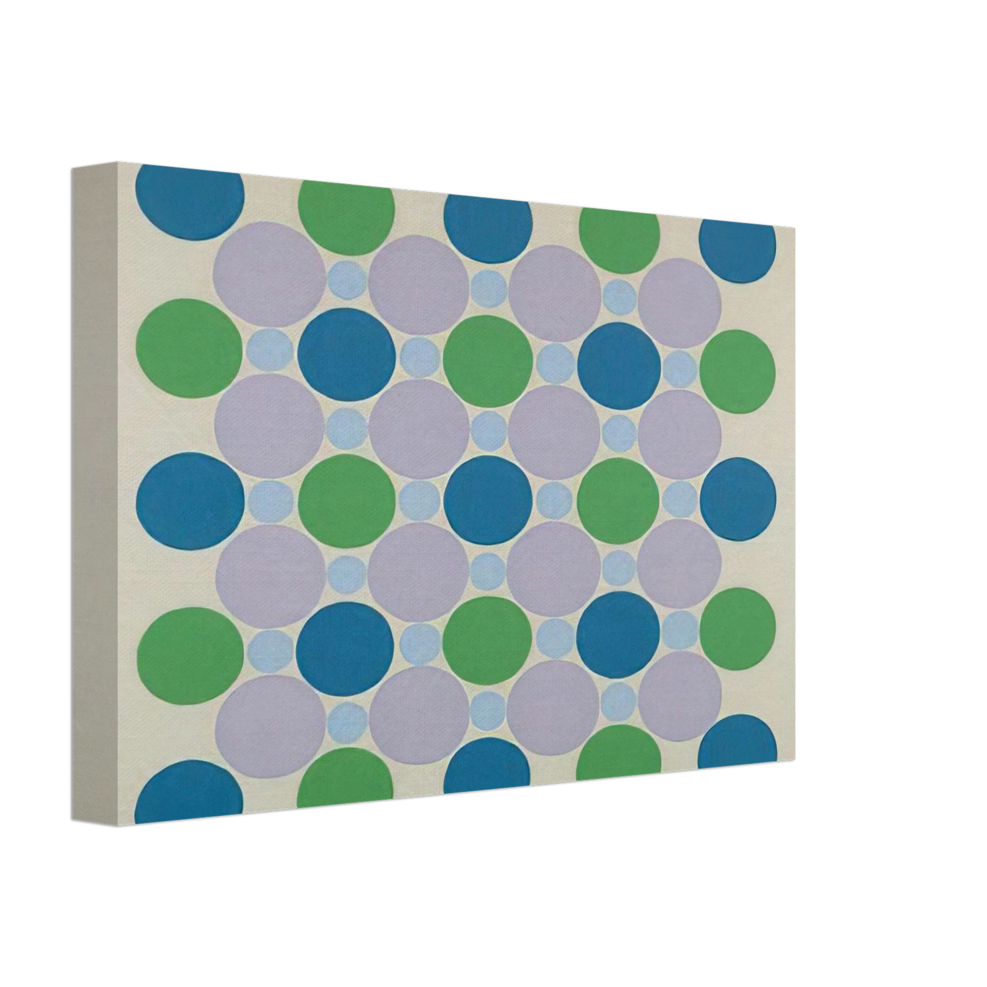 Thomas Downing - Four Blue Five - 1962 Canvas - 40x60 cm / 16x24 inches-canvas