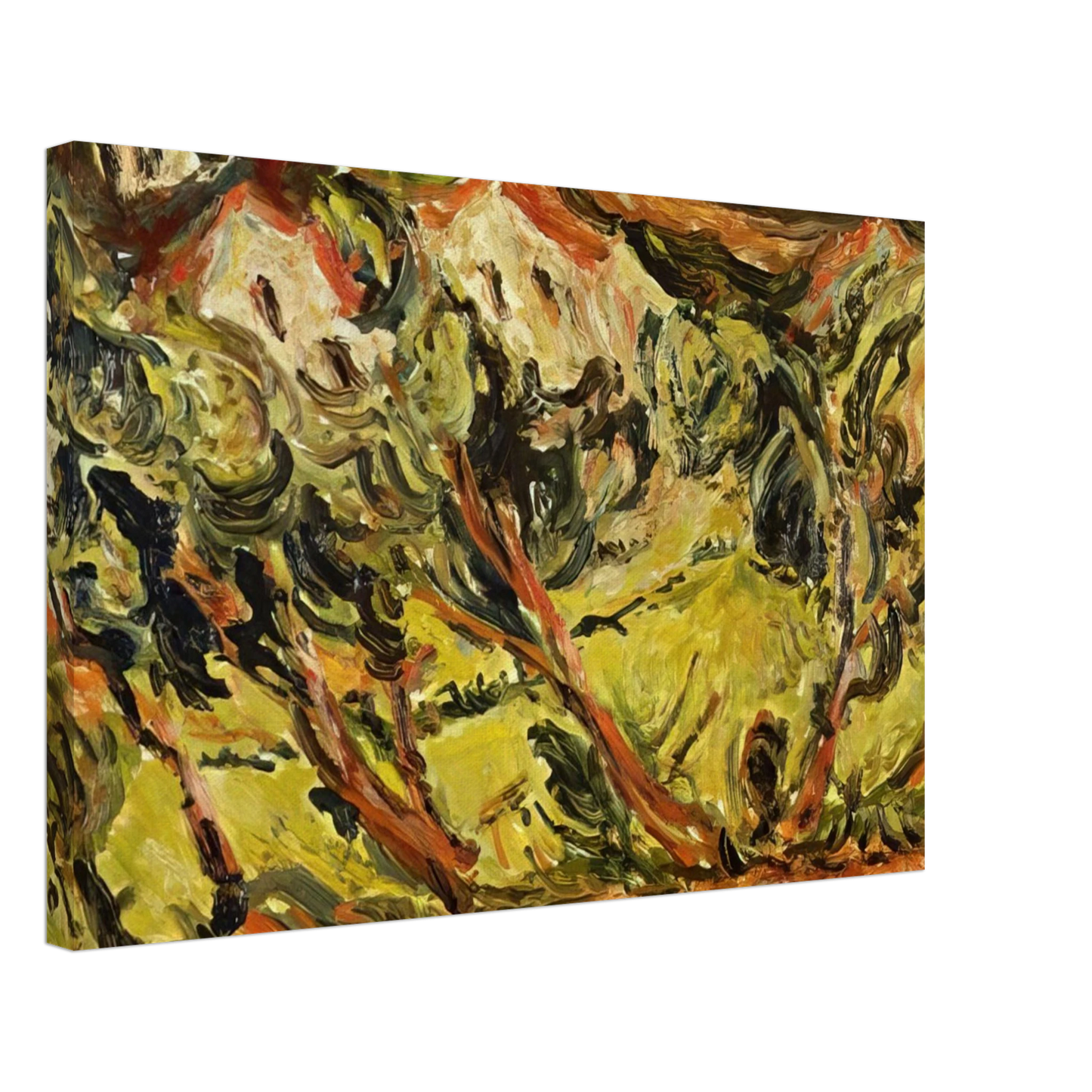 Chaim Soutine - CERET LANDSCAPE 1 Canvas - 70x100 cm / 28x40 inches-canvas