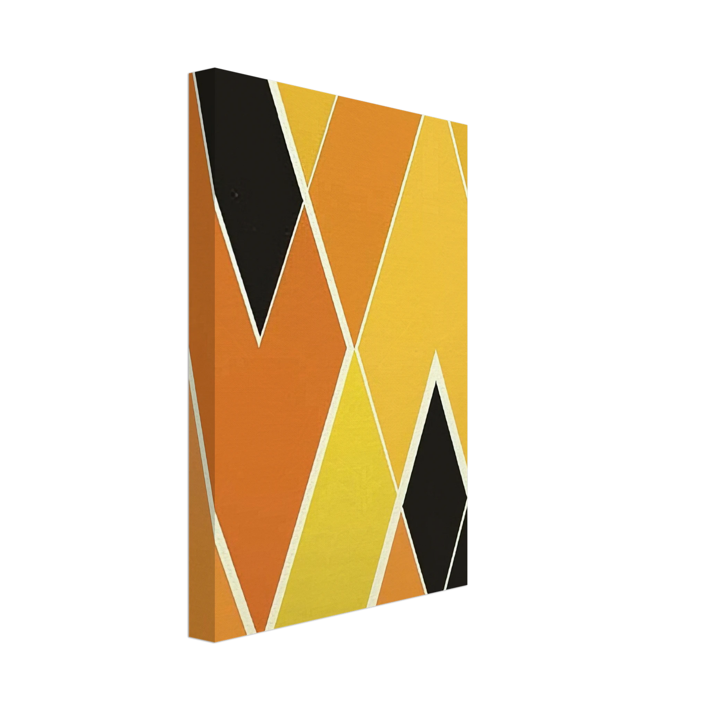 Larry Zox - Double Diamond - Hard Edge Painting Canvas - 70x100 cm / 28x40 inches-canvas