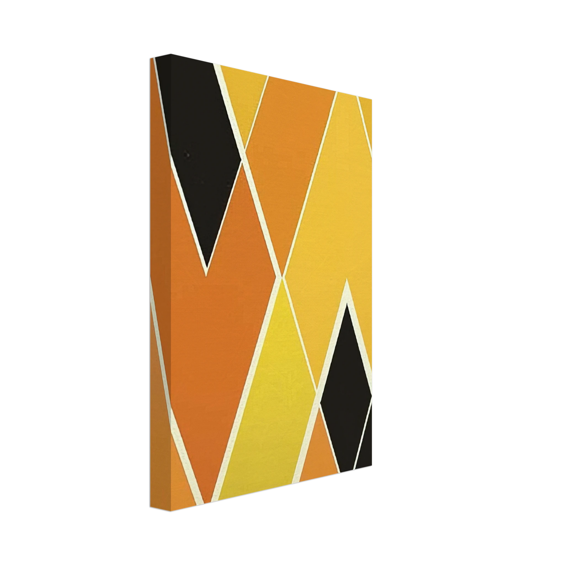 Larry Zox - Double Diamond - Hard Edge Painting Canvas - 70x100 cm / 28x40 inches-canvas
