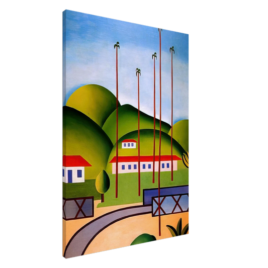 Tarsila do Amaral - Palm Trees Canvas - 20x30 cm / 8x12 inches-canvas