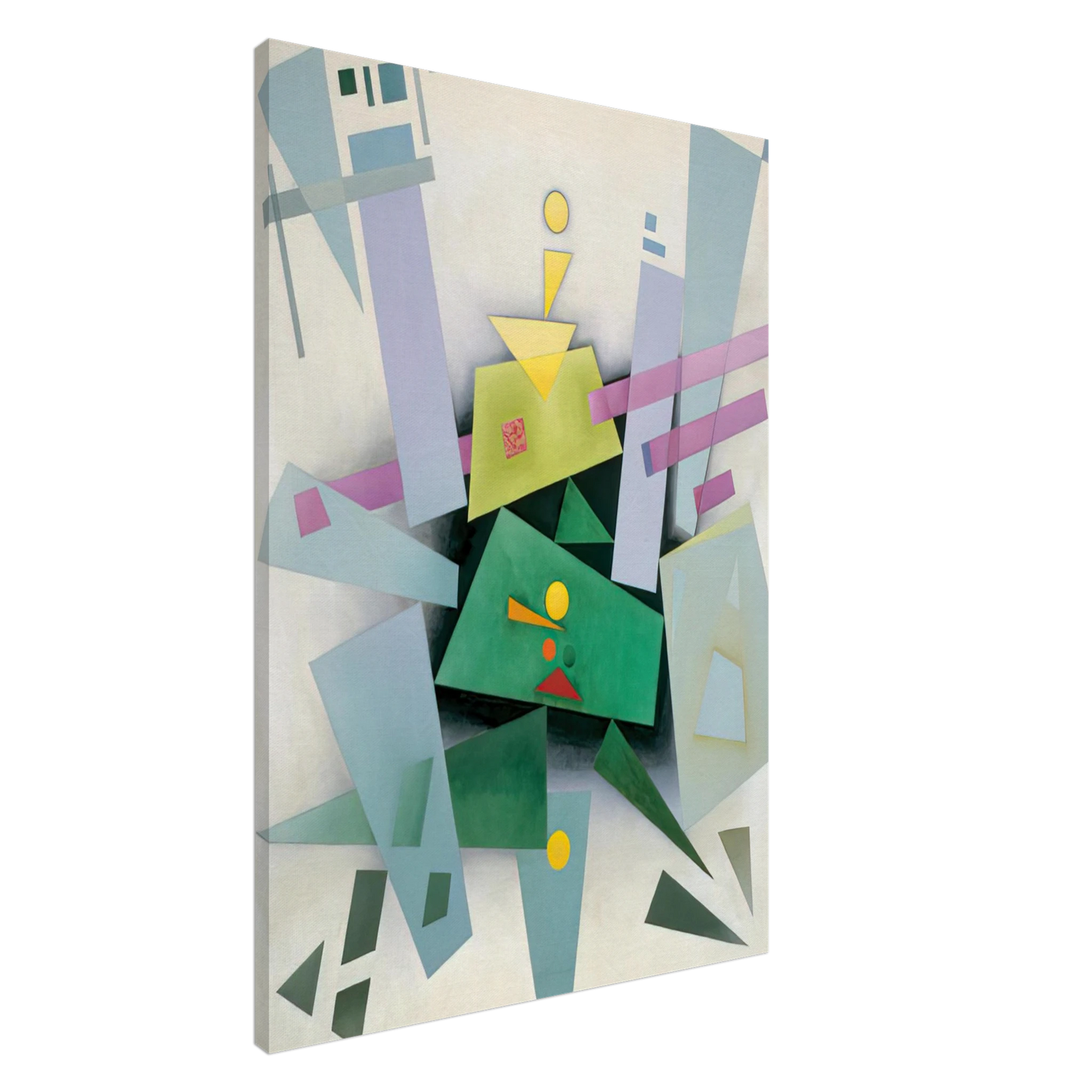 Rudolf Bauer - INVENTION COMPOSITION 31 1933 Canvas - 20x30 cm / 8x12 inches-canvas