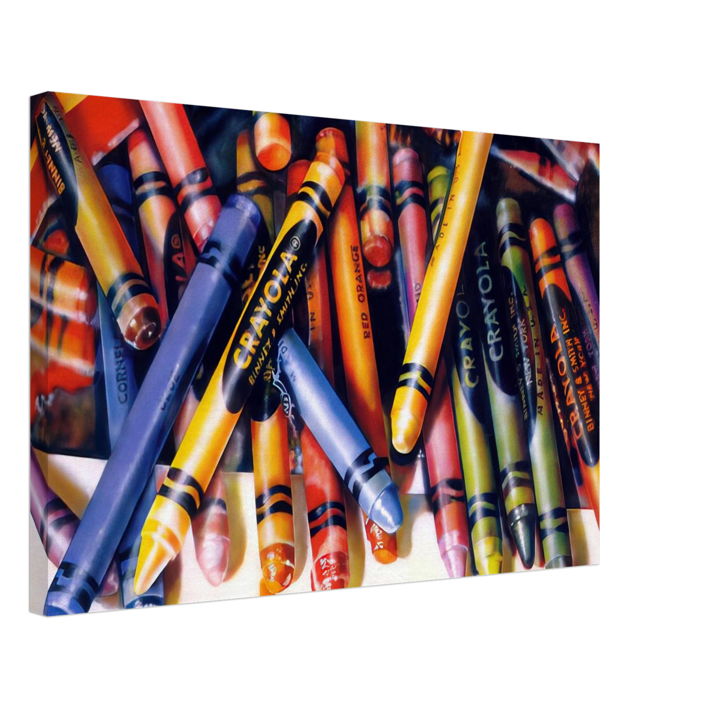 Audrey Flack - CRAYOLA 1973 Canvas - 40x60 cm / 16x24 inches-canvas