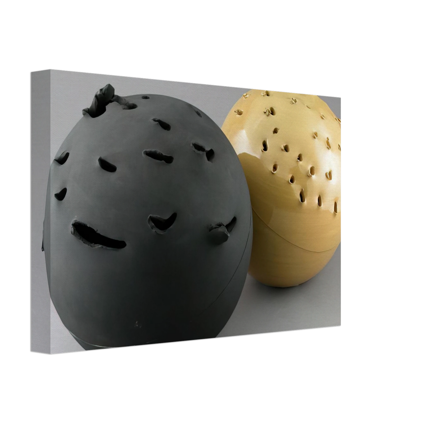 Lucio Fontana - Sphere - 1957 Canvas - 40x60 cm / 16x24 inches-canvas