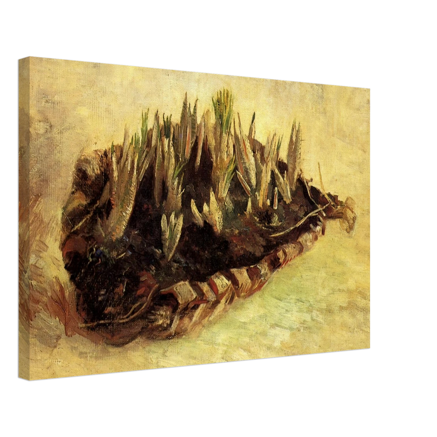 Vincent van Gogh - Still Life with a Basket of Crocuses Canvas - 40x60 cm / 16x24 inches-canvas